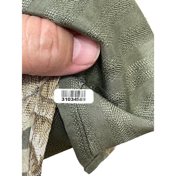 Tommy Bahama Mens Olive And Tan Floral Hawaiian Camp Village Shirt Sz L - Picture 6 of 8